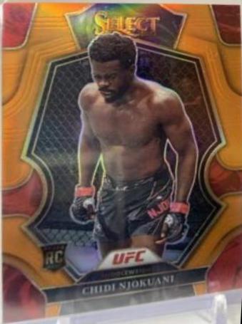 Chidi Njokuani 2023 Panini Select UFC Premier Level #160 Orange