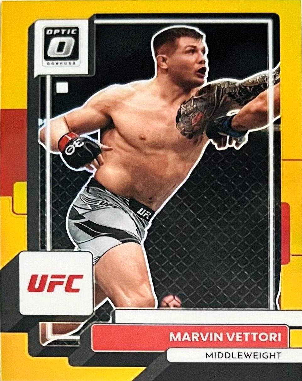 Marvin Vettori 2023 Panini Donruss Optic UFC Base #5 Gold