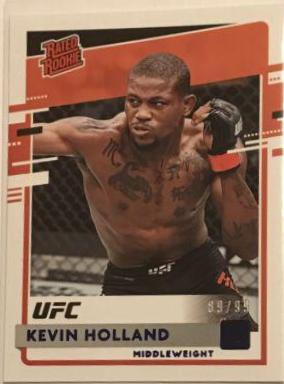 Kevin Holland 2021 Panini Chronicles UFC Base Donruss Rated Rookies #24 Blue