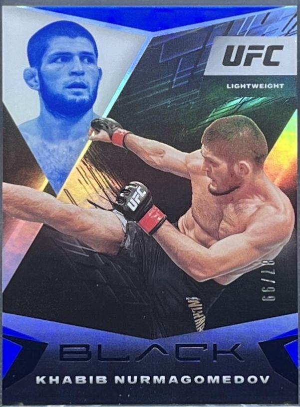 Khabib Nurmagomedov 2021 Panini Chronicles UFC Base Black #106 Blue