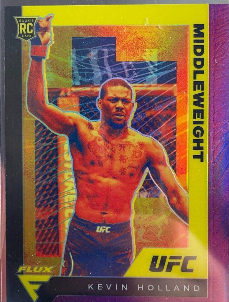 Kevin Holland 2021 Panini Chronicles UFC Base Flux #241 Purple