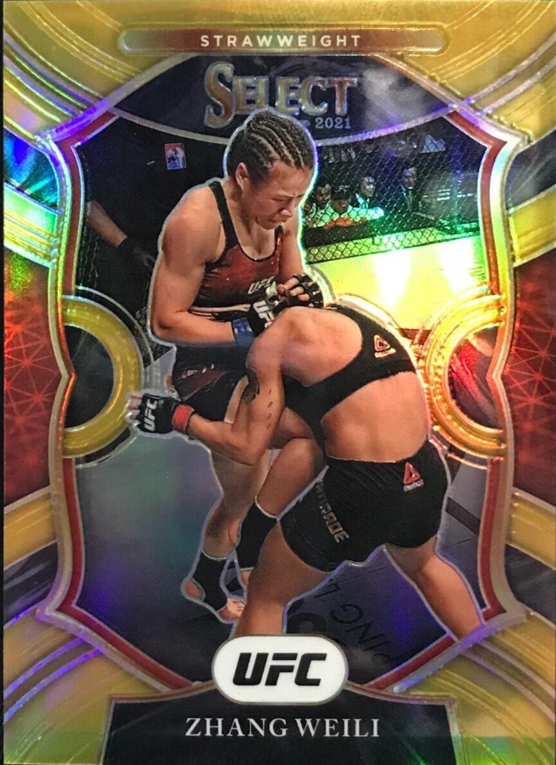 Zhang Weili 2021 Panini Select UFC Concourse #93 Gold