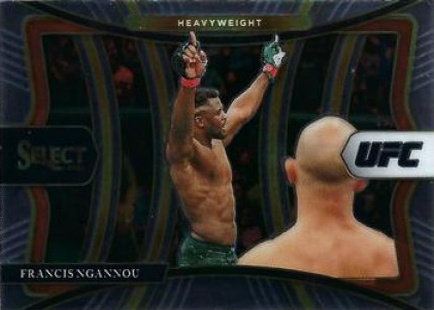 Francis Ngannou 2021 Panini Select UFC Premier Level #120 Black Disco