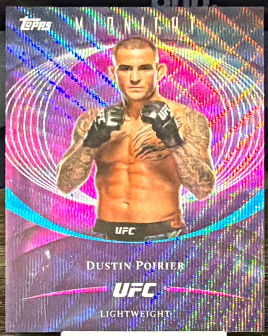 Dustin Poirier 2026 Topps Midnight UFC Base #85 Moon Beam