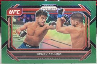 Henry Cejudo 2023 Panini Prizm UFC Base #52 Green