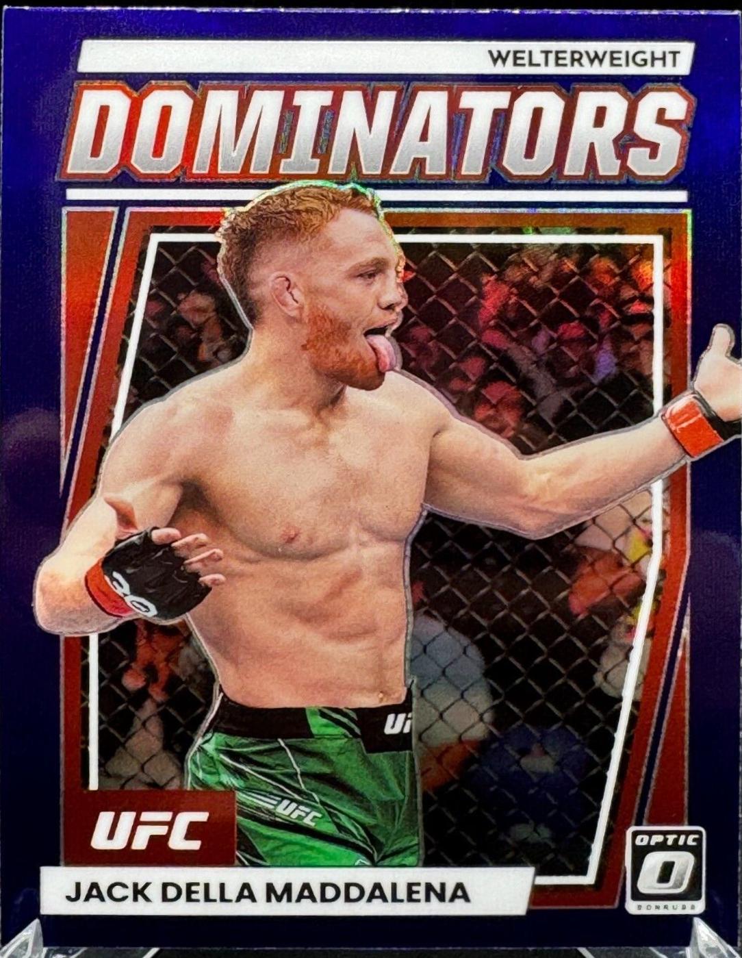 Jack Della Maddalena 2023 Panini Donruss Optic UFC Dominators #7 Purple