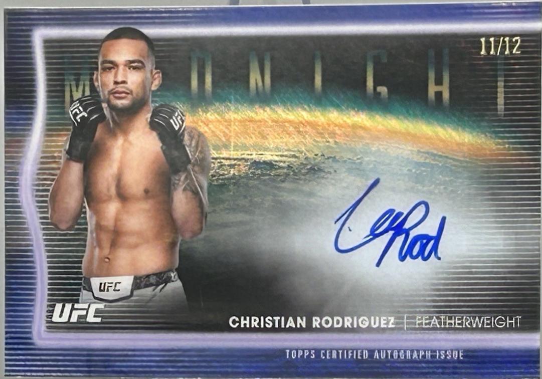 Christian Rodriguez 2025 Topps Midnight UFC Horizon Signatures #HNS-CR Midnight