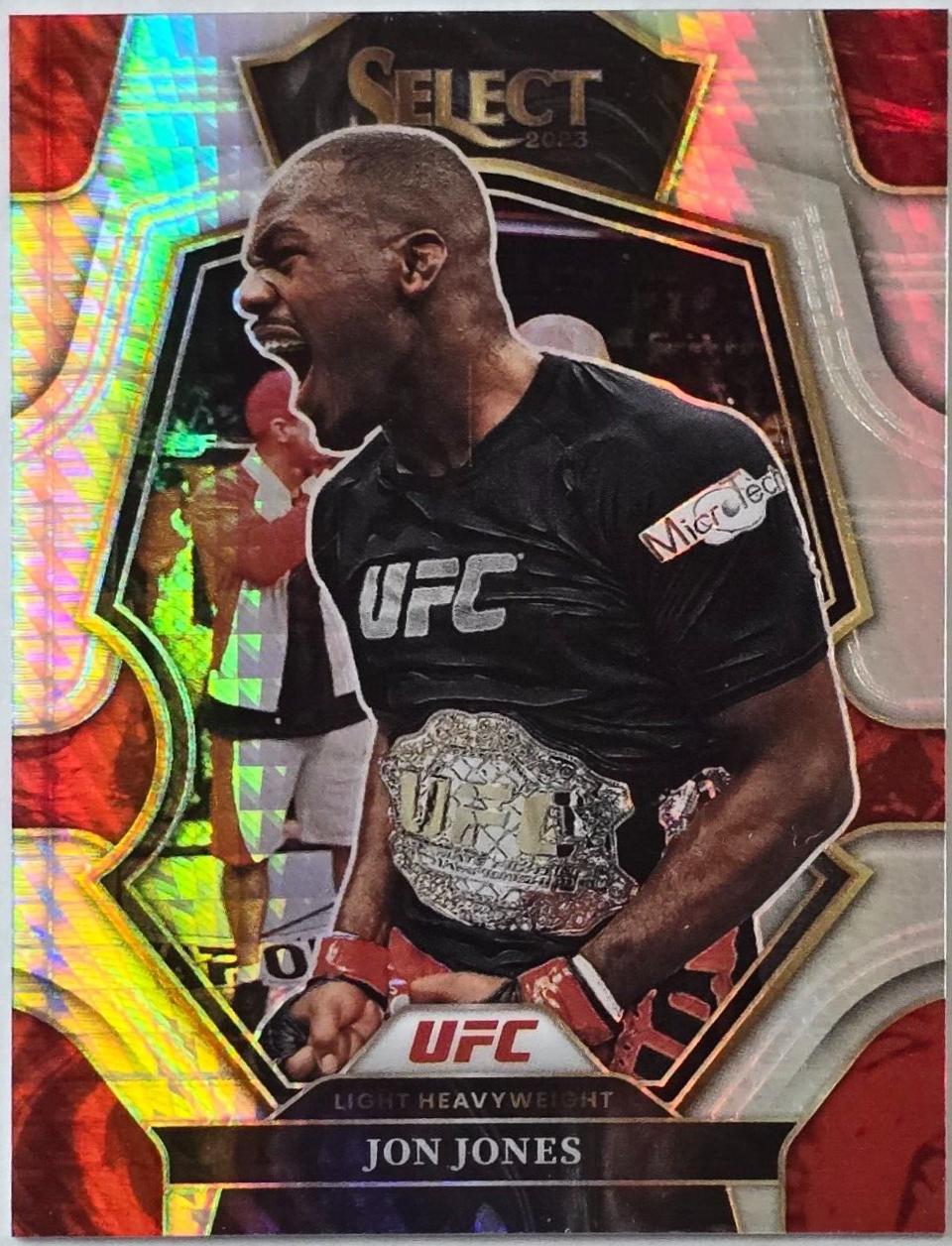 Jon Jones 2023 Panini Select UFC Premier Level #154 Lucky Envelopes