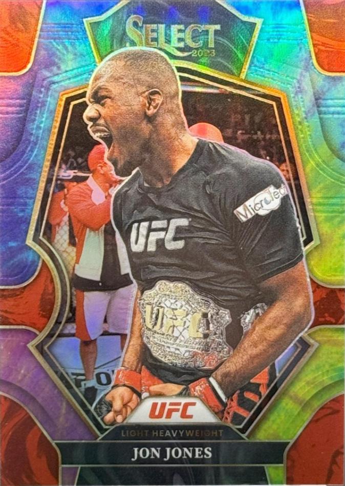 Jon Jones 2023 Panini Select UFC Premier Level #154 Tie Dye