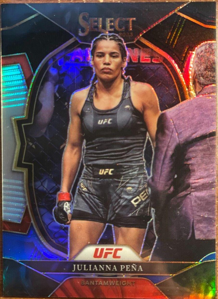 Julianna Peña 2023 Panini Select UFC Concourse #37 Black Blue