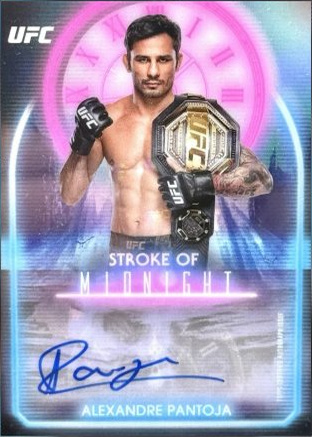 Alexandre Pantoja 2025 Topps Midnight UFC Stroke of Midnight Autographs #SMA-AP Black Light