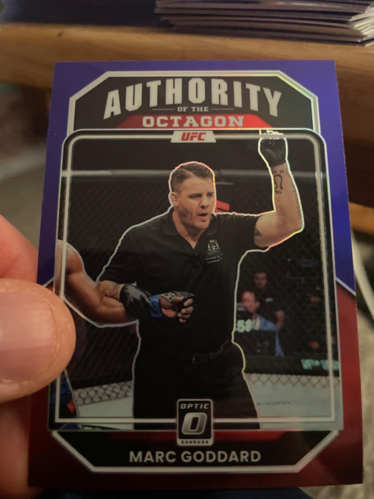 Marc Goddard 2023 Panini Donruss Optic UFC Base #147 Purple