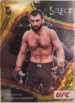 Abubakar Nurmagomedov 2022 Panini Select UFC Octagonside #270 Gold Disco