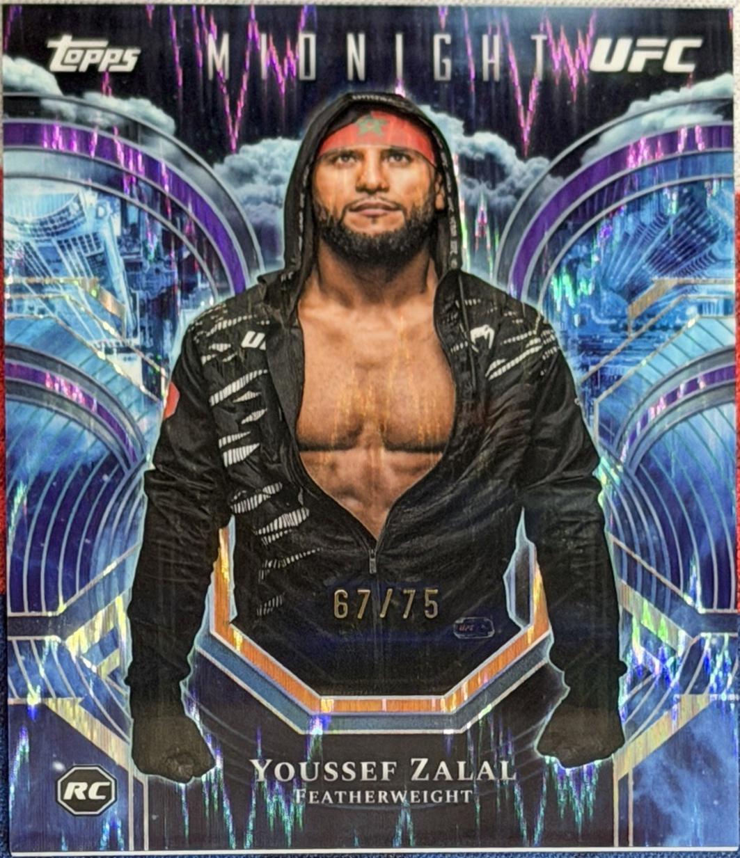 Youssef Zalal 2026 Topps Midnight UFC Night Watch #PC-11 Dusk