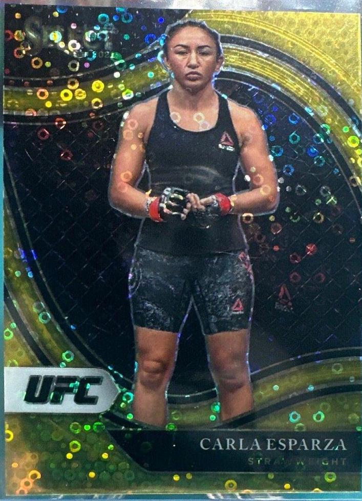 Carla Esparza 2021 Panini Select UFC Octagonside #210 Gold