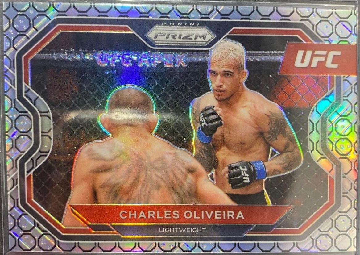 Charles Oliveira 2021 Panini Prizm UFC Base #174 Octagon