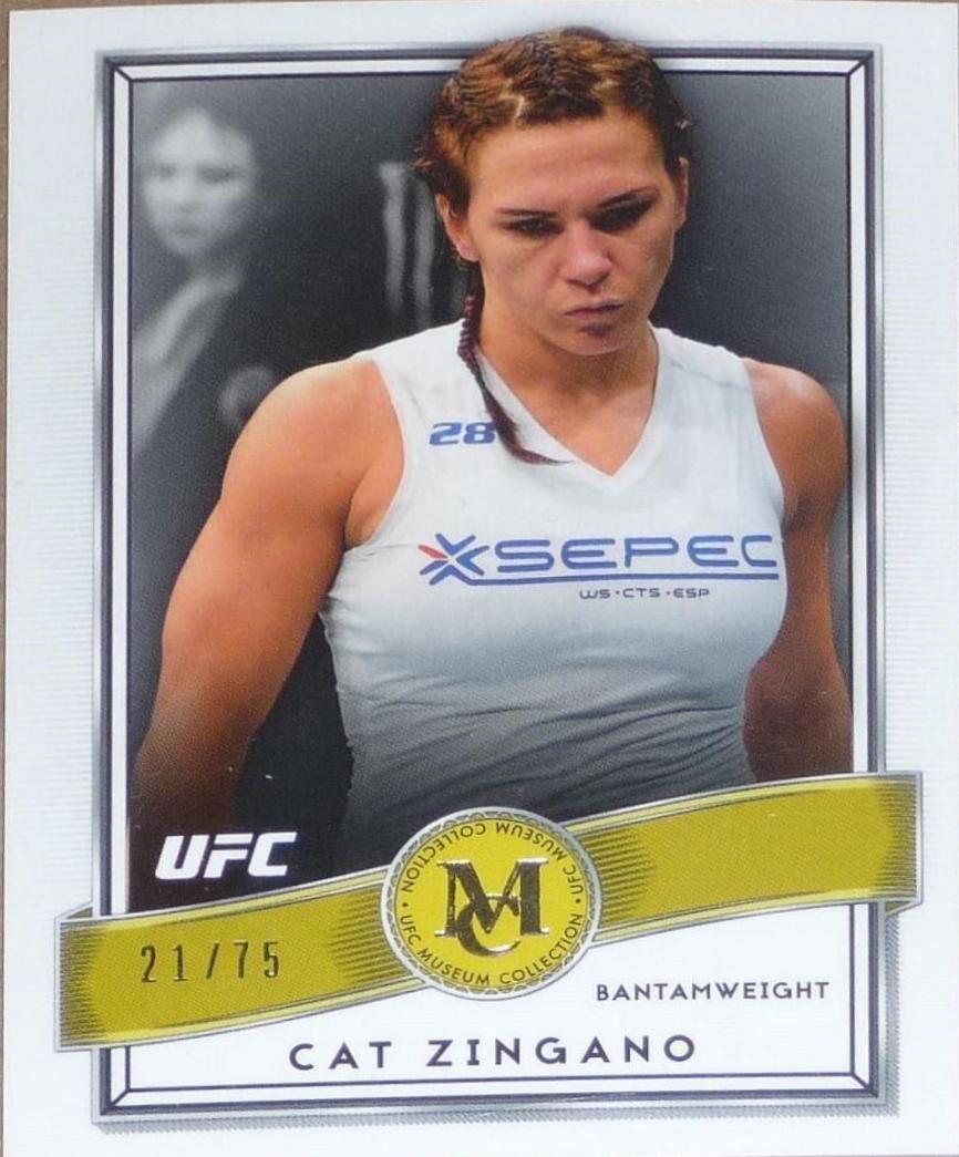 Cat Zingano 2016 Topps UFC Museum Collection Base #17 Gold