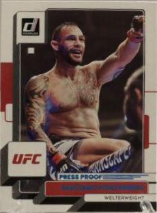 Santiago Ponzinibbio 2023 Panini Donruss UFC Base #39 Press Proof Teal