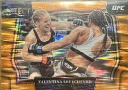 Valentina Shevchenko 2023 Panini Select UFC Octagonside #229 Orange Flash