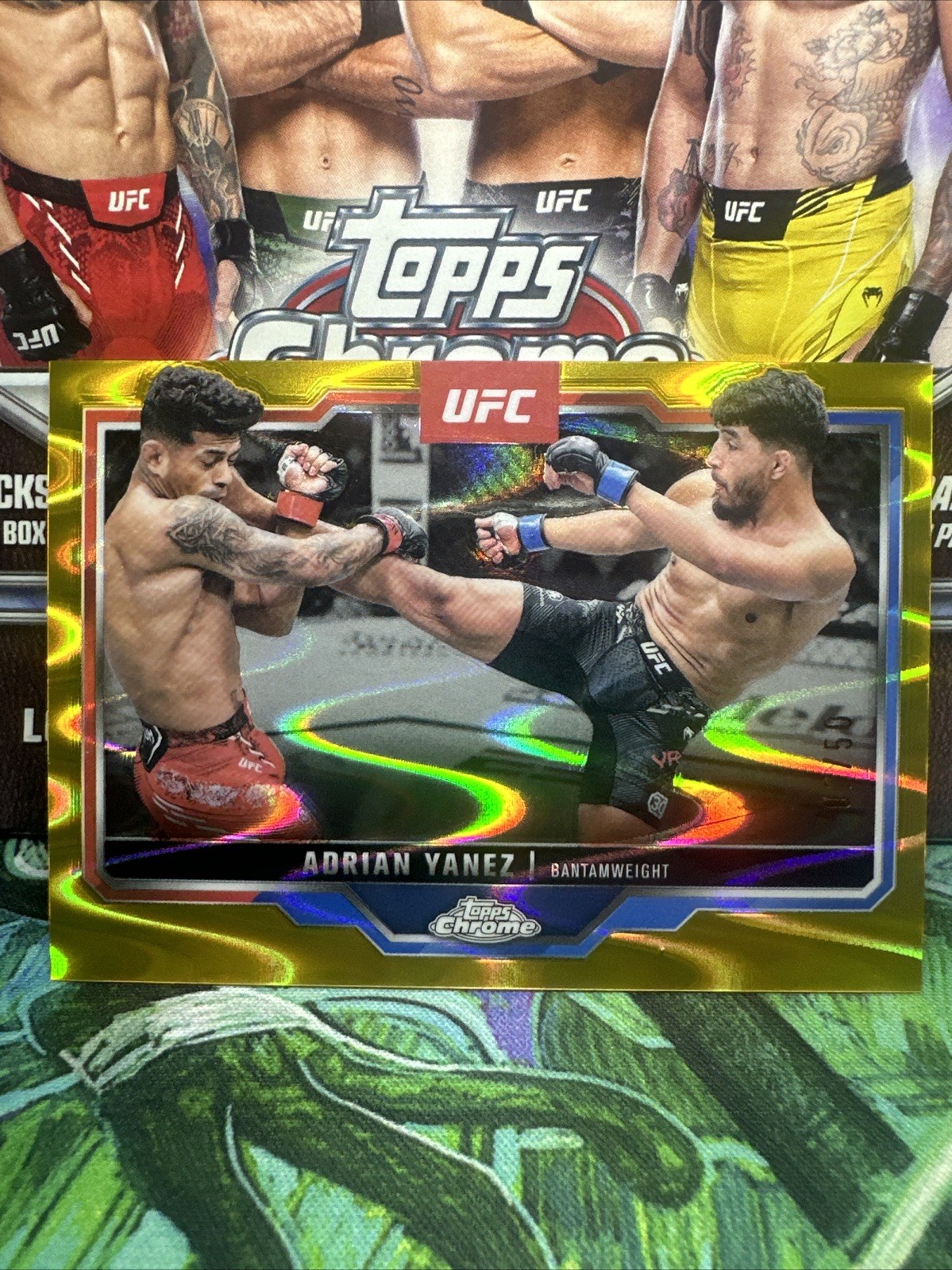 Adrian Yanez 2025 Topps Chrome Sapphire UFC Base Sapphire #71 Gold Sapphire