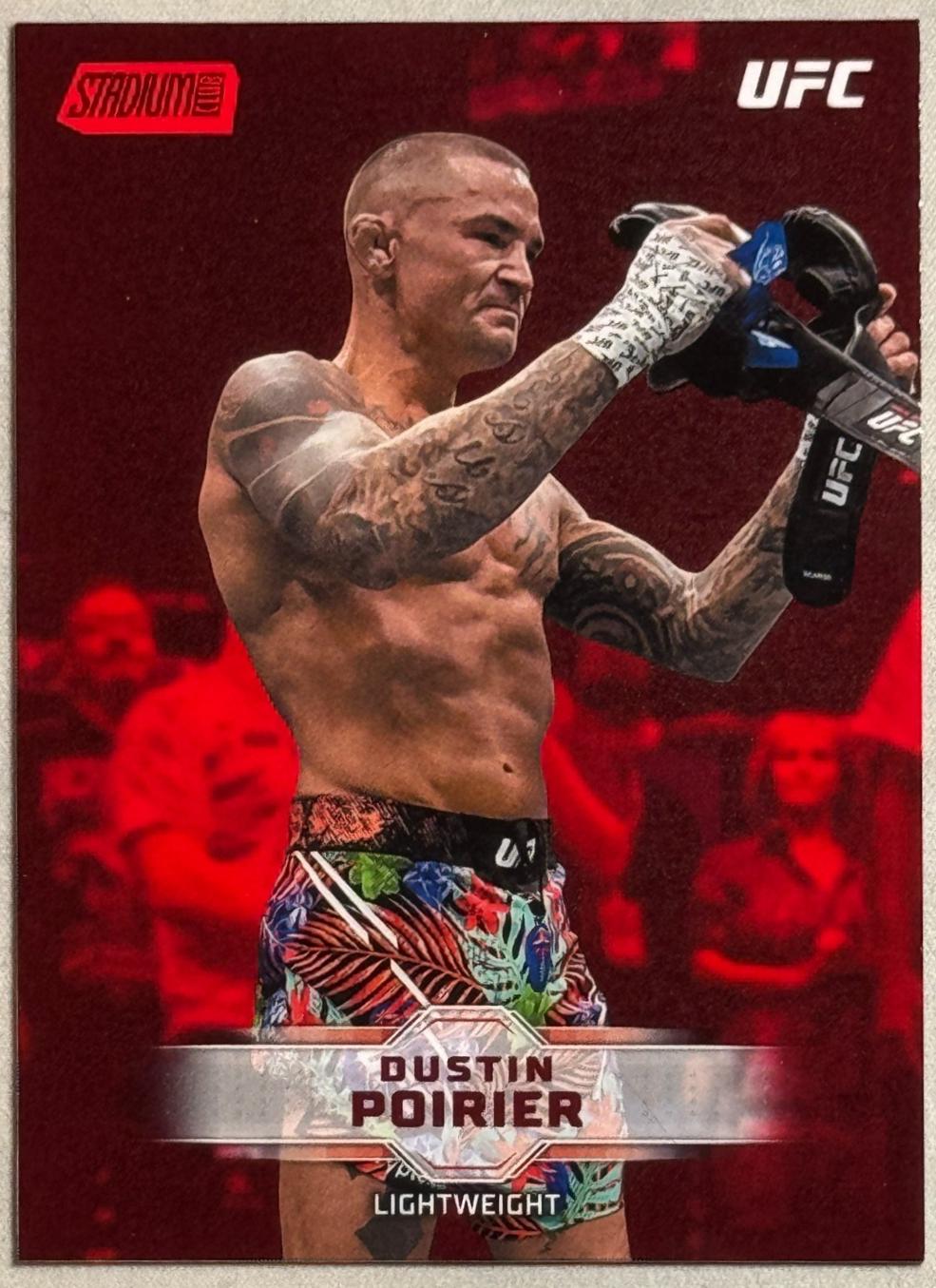 Dustin Poirier 2026 Topps Stadium Club UFC Base #27 Red