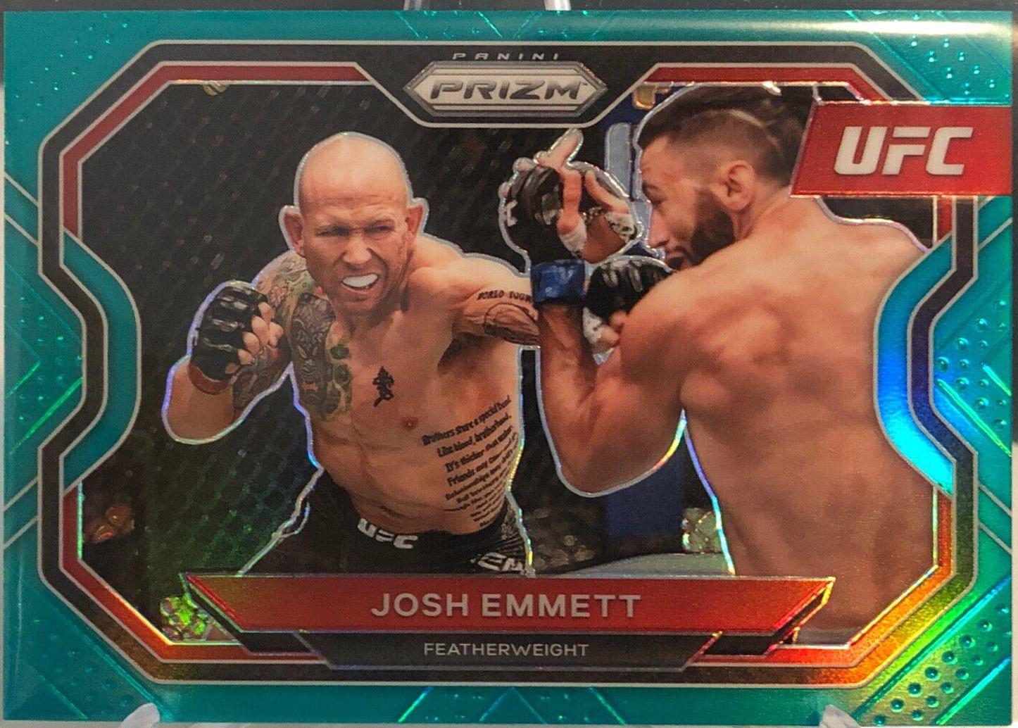 Josh Emmett 2021 Panini Prizm UFC Base #121 Teal