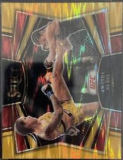 Amanda Nunes 2023 Panini Select UFC Snapshots #7 Gold Flash