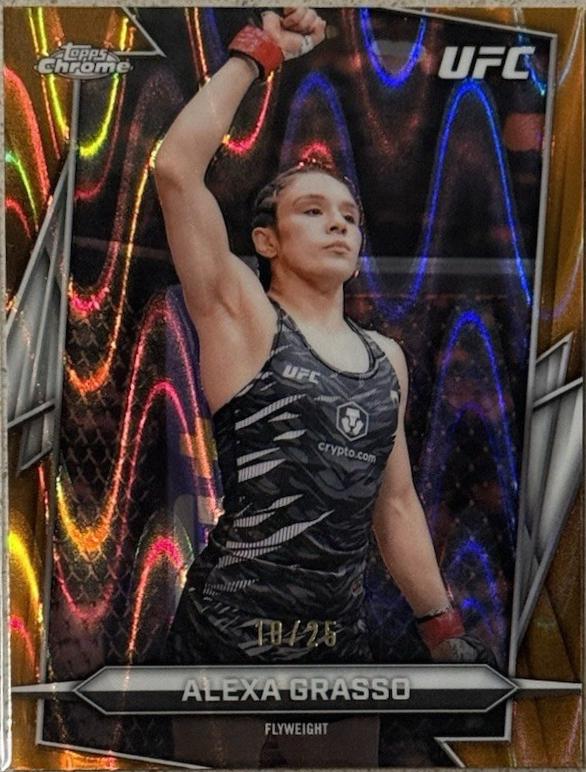 Alexa Grasso 2026 Topps Chrome UFC Base #170 Orange Ray Wave Refractor