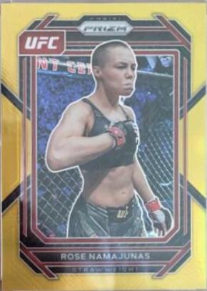 Rose Namajunas 2023 Panini Prizm UFC Base #136 Gold