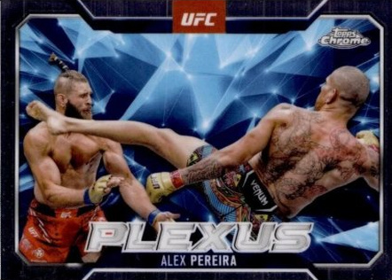 Alex Pereira 2025 Topps Chrome UFC Plexus #PLX-13 Red Refractor