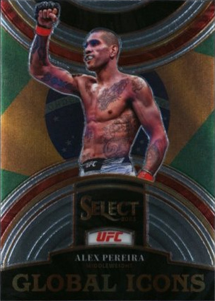 Alex Pereira 2023 Panini Select UFC Global Icons #16 Black