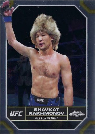Shavkat Rakhmonov 2024 Topps Chrome UFC Base #177 Superfractor