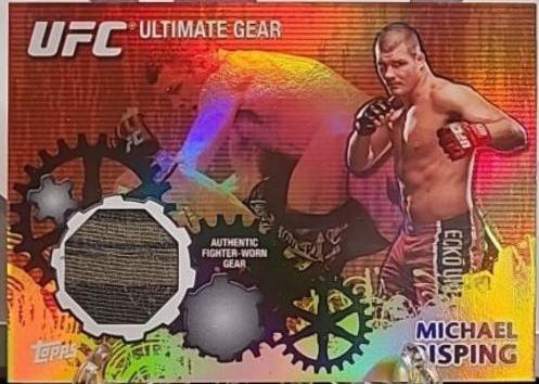 Michael Bisping 2010 Topps UFC Ultimate Gear Relics #UG-MB Gold
