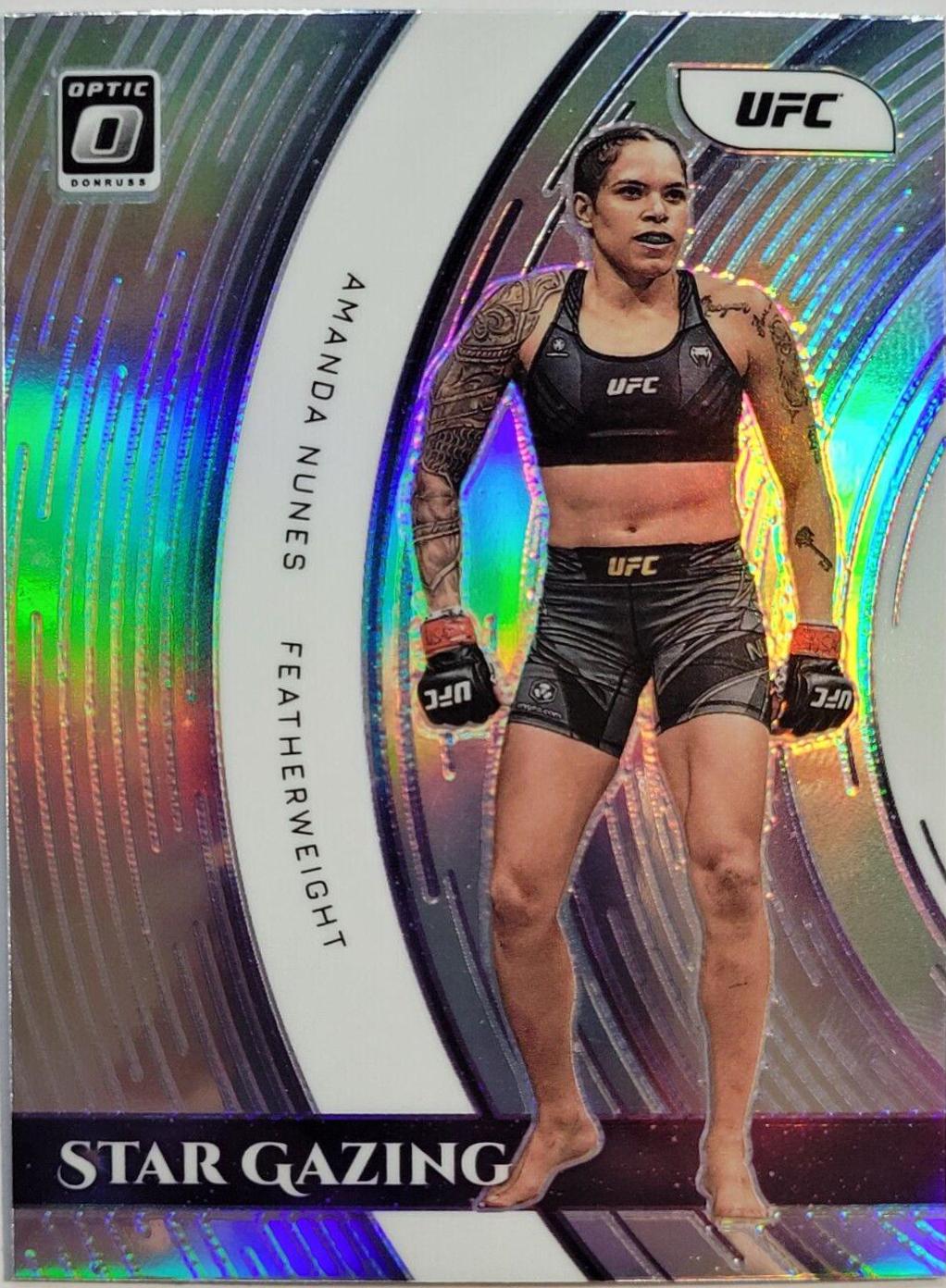 Amanda Nunes 2022 Panini Donruss Optic UFC Star Gazing #5 Holo