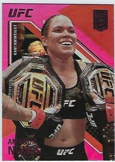 Amanda Nunes 2021 Panini Chronicles UFC Base Elite #145 Pink
