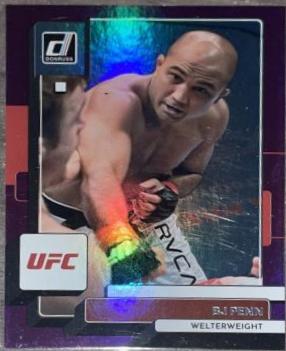 BJ Penn 2023 Panini Donruss UFC Base #23 Purple Flood