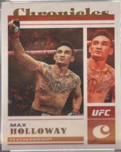 Max Holloway 2023 Panini Chronicles UFC Base Noir #405 Gold
