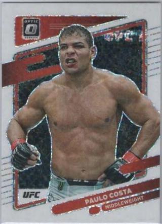 Paulo Costa 2022 Panini Donruss Optic UFC Base #56 White Sparkle