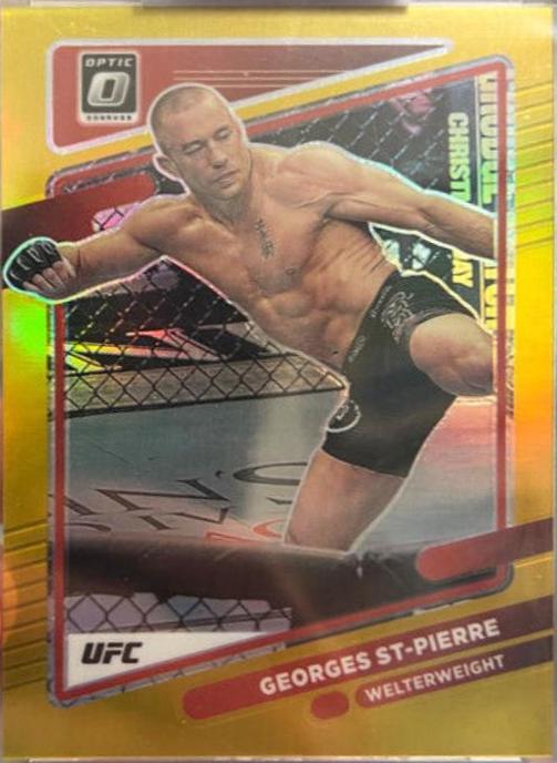 Georges St-Pierre 2022 Panini Donruss Optic UFC Base #57 Gold