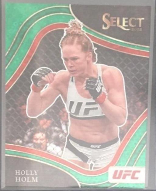 Holly Holm 2022 Panini Select UFC Octagonside #213 Green Disco