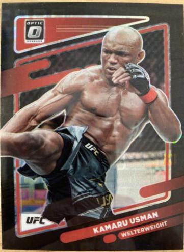 Kamaru Usman 2022 Panini Donruss Optic UFC Base #42 Black Pandora