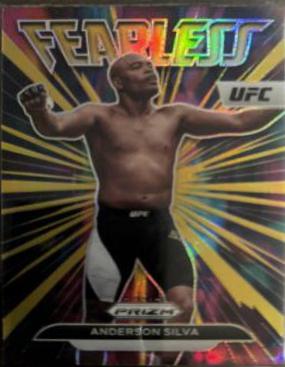 Anderson Silva 2023 Panini Prizm UFC Fearless #12 Gold
