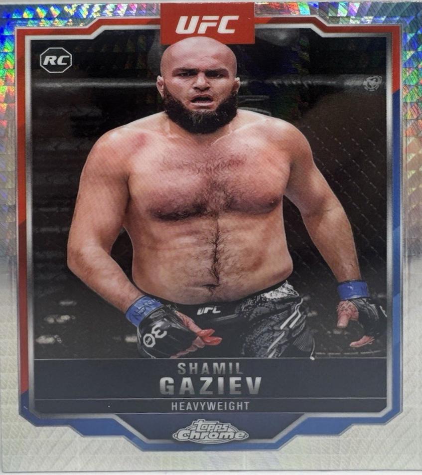 Shamil Gaziev 2025 Topps Chrome UFC Base #91 Prism Refractor