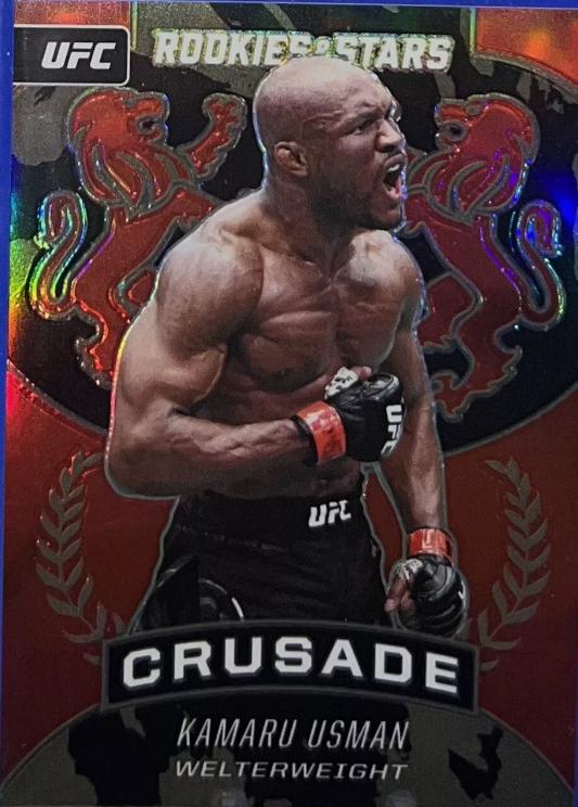Kamaru Usman 2021 Panini Chronicles UFC Base Crusade #231 Red