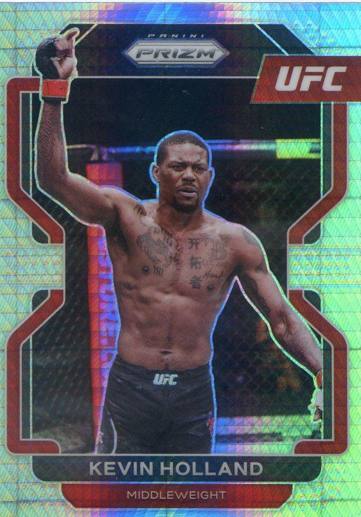 Kevin Holland 2022 Panini Prizm UFC Base #186 Hyper