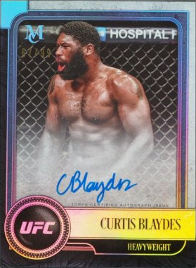 Curtis Blaydes 2019 Topps UFC Museum Collection Museum Autographs #MA-CB Ruby