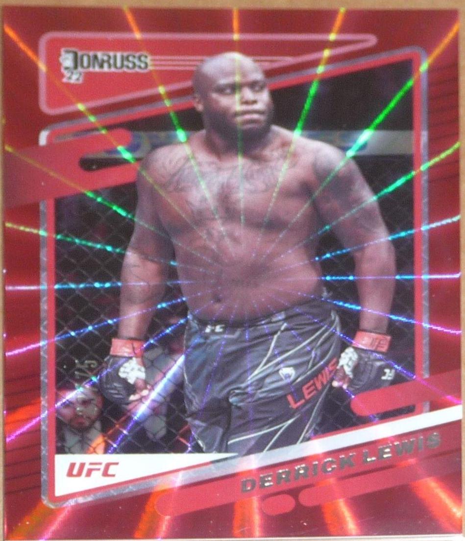 Derrick Lewis 2022 Panini Donruss UFC Base #87 Red