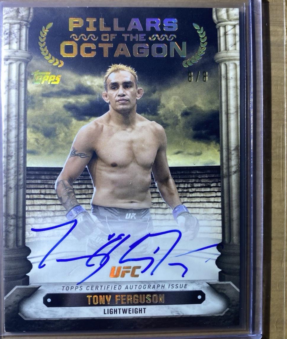 Tony Ferguson 2024 Topps Knockout UFC Pillars of the Octagon Autographs #PTG-TFN Gold