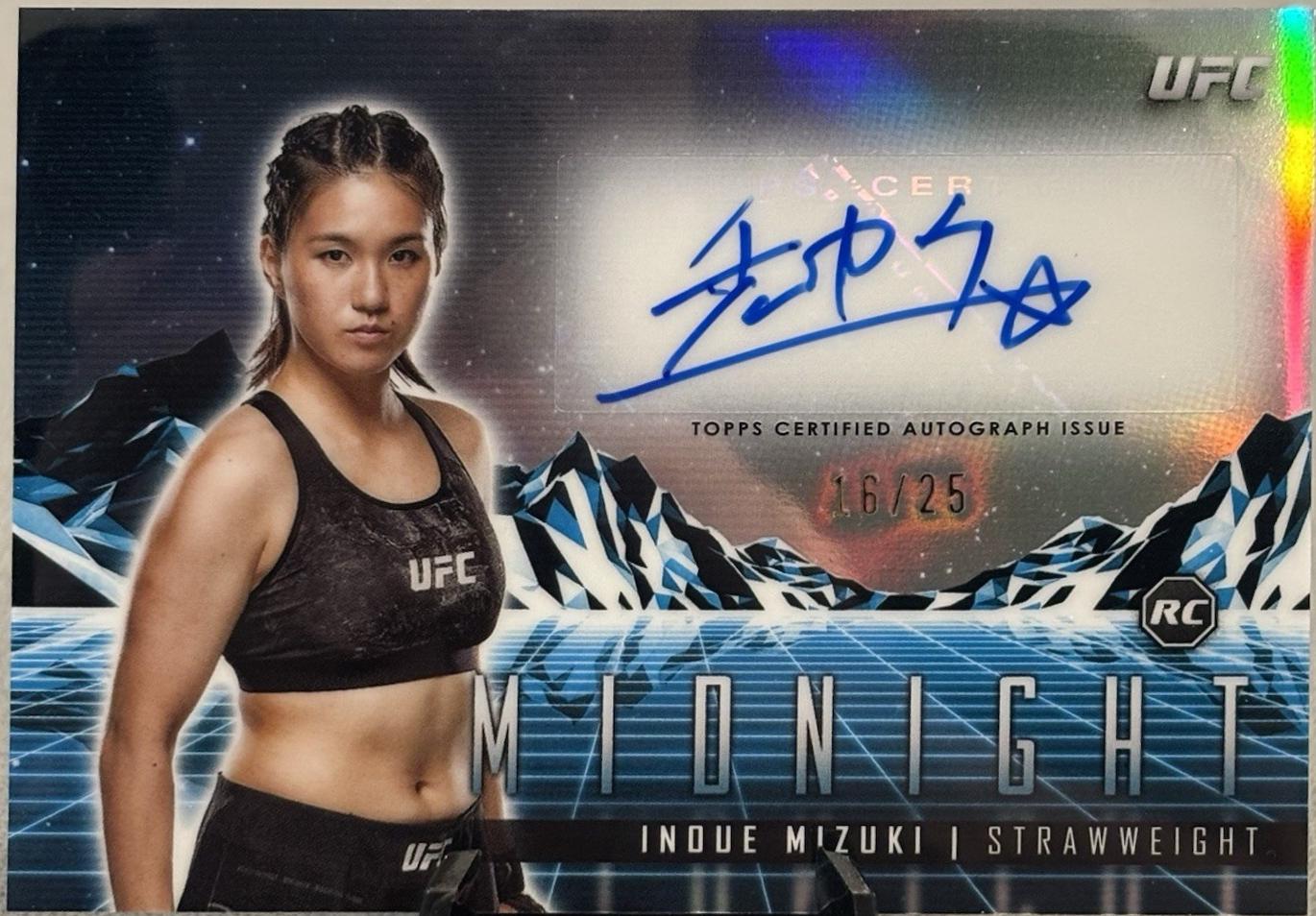 Inoue Mizuki 2024 Topps Midnight UFC Horizon Signatures #HS-MIE Moonrise