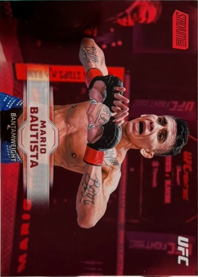 Mario Bautista 2026 Topps Stadium Club UFC Base #128 Blue